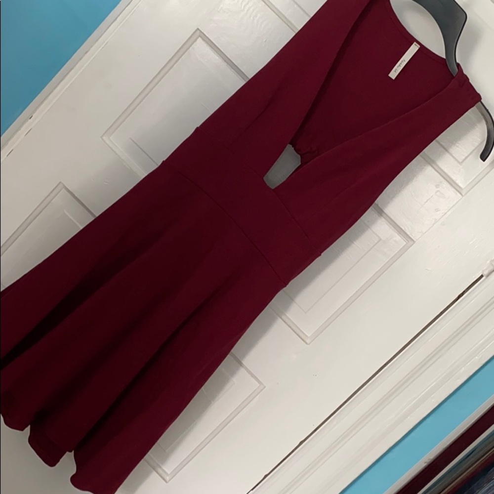 Plunging Neckline Dress